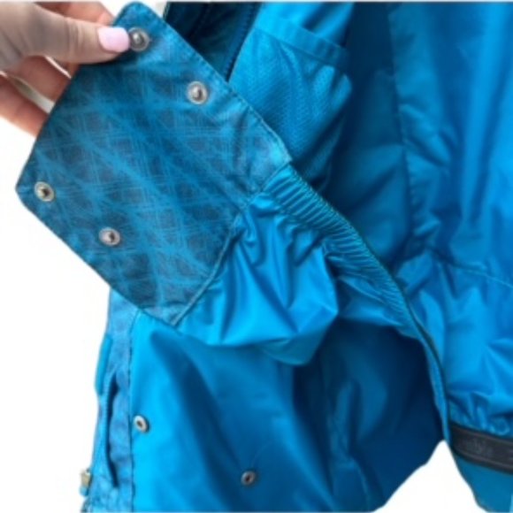 Women's Columbia Softshell Jacket Omni-Tech Hooded Blue Jacket SMALL. - Picture 8 of 13